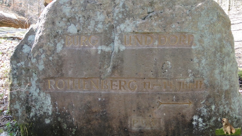 Ritterstein Nr. 292-1 Burg und Dorf Rothenberg 11.-14. Jhdrt..JPG - Ritterstein Nr.292 Burg und Dorf Rothenberg 11.-14. Jhdrt.